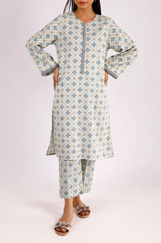 Printed Khaddar Stitched 2 Piece (Shirt/Trouser)