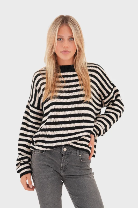 "Fall" sweater striped