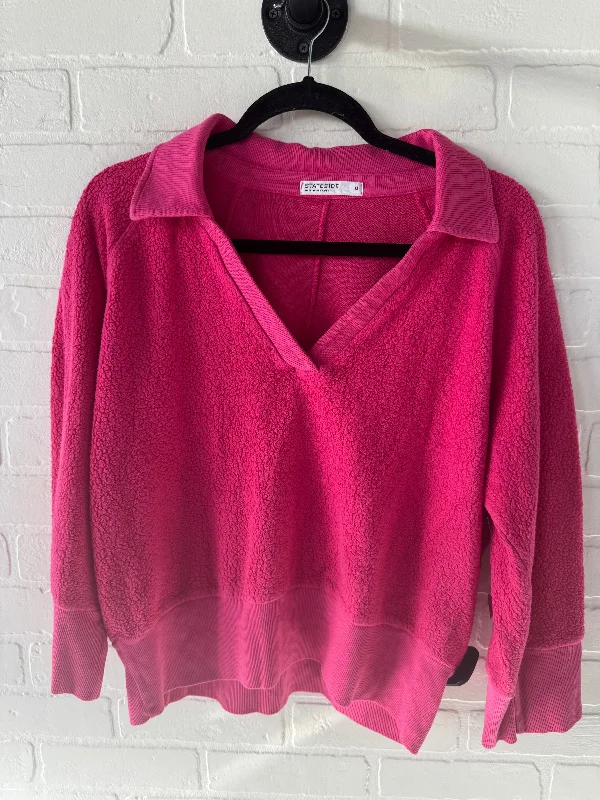 Sweatshirt Collar By Stateside In Pink, Size: M