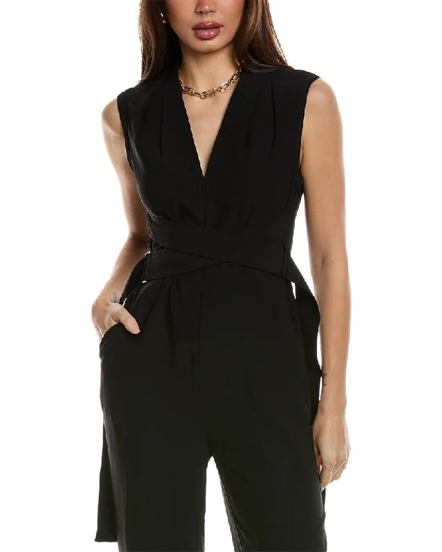 Reiss Riyo Belted Wrap Jumpsuit