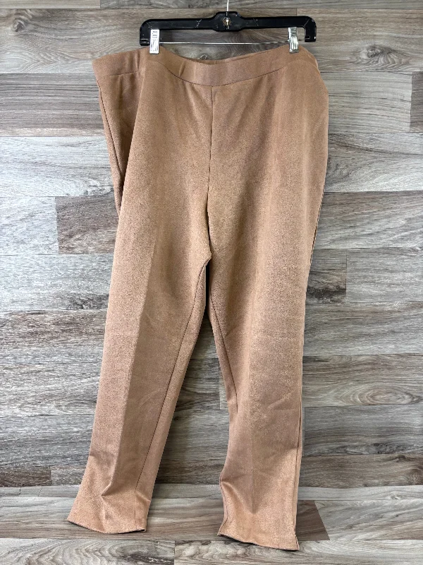 Pants Leggings By Eloquii In Tan, Size: 24