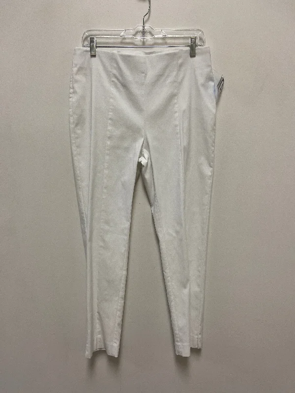 Pants Leggings By Chicos In White, Size: 8