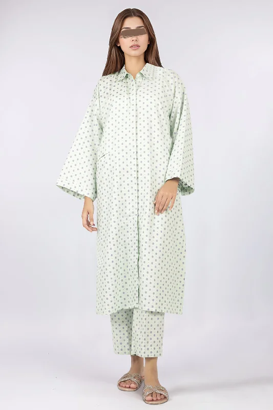 Cotton Jacquard Stitched 2 Piece (Shirt/Trouser)