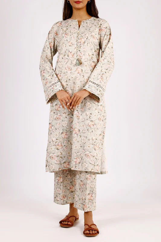 Printed Lawn Stitched 2 Piece (Shirt/Trouser)