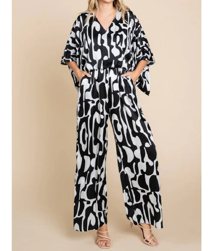 I Love This Jumpsuit In Black/white