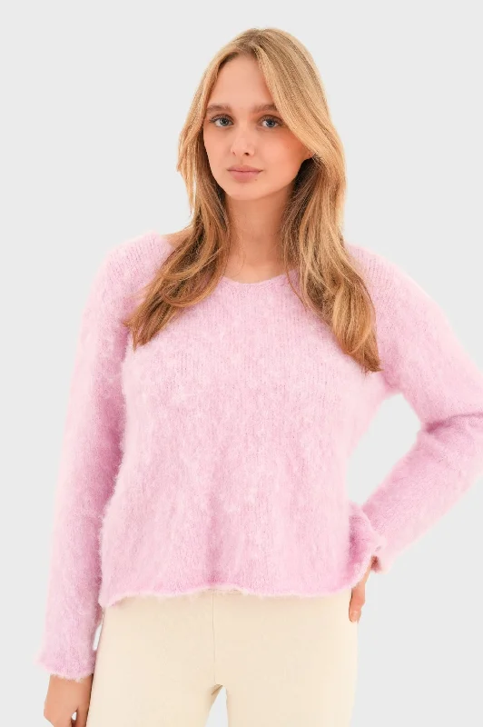 "Furry" sweater pink