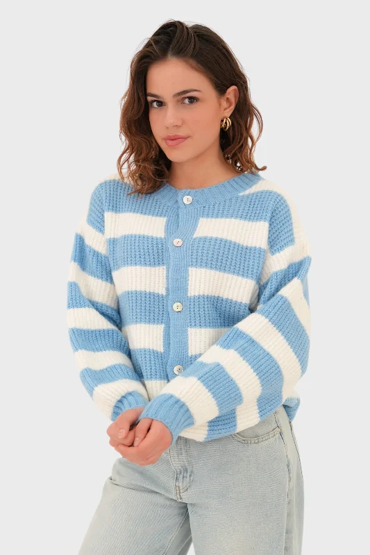 "Darling" vest striped blue