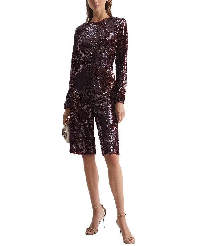 Reiss Siarra Sequin Culotte Jumpsuit