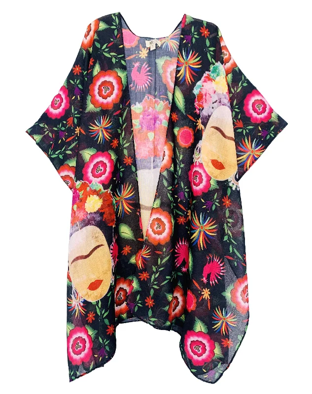 Frida Kahlo Fuchsia Multi Art Kimono 62840