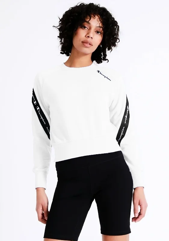 Champion Womens EU Rochester Tape Pullover <br> CRRWA1 WIT