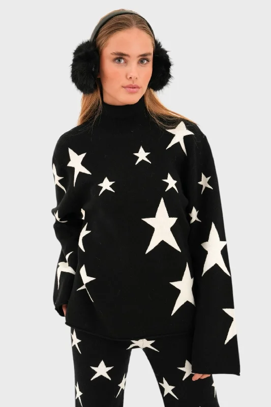 "Starlit" sweater black