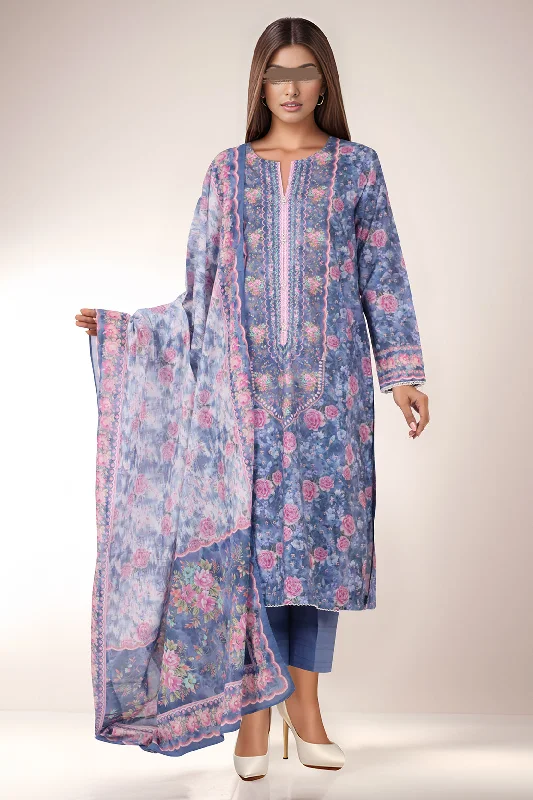 Printed Lawn Stitched 3 Piece