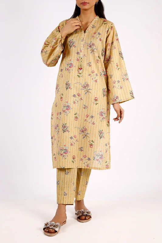 Printed Lawn Stitched 2 Piece (Shirt/Trouser)