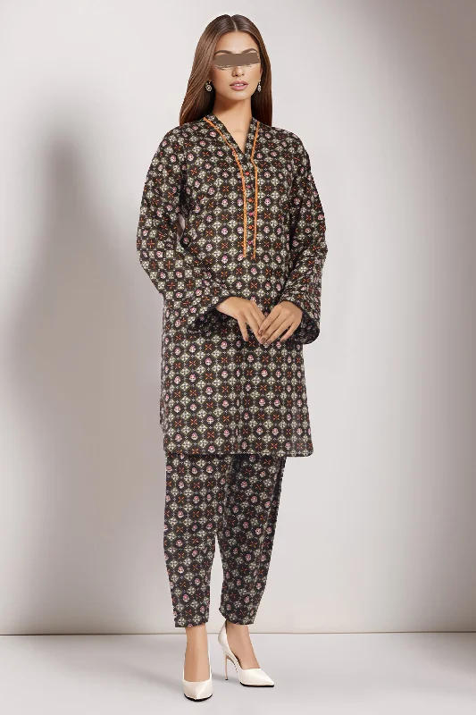 Printed Lawn Stitched 2 Piece (Shirt/Trouser)