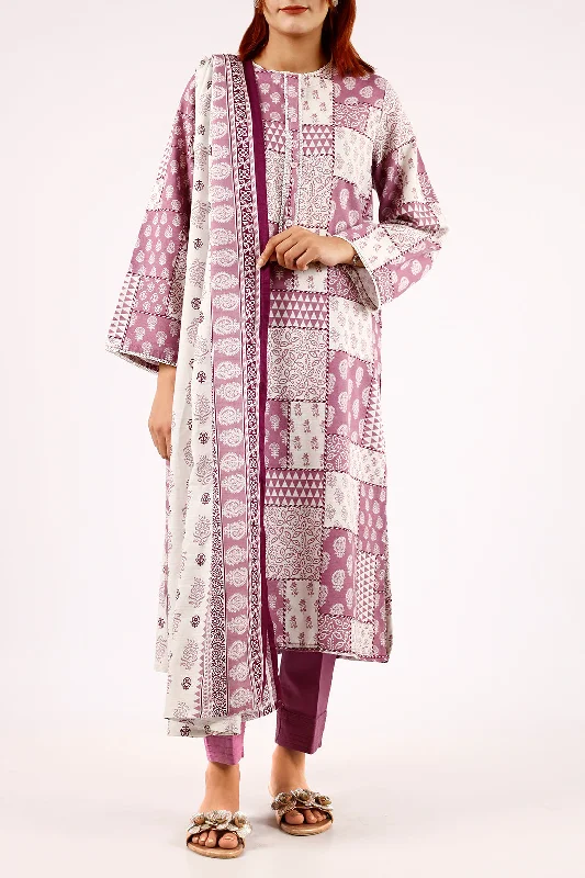 Printed Khaddar Stitched 2 Piece (Shirt/Trouser)