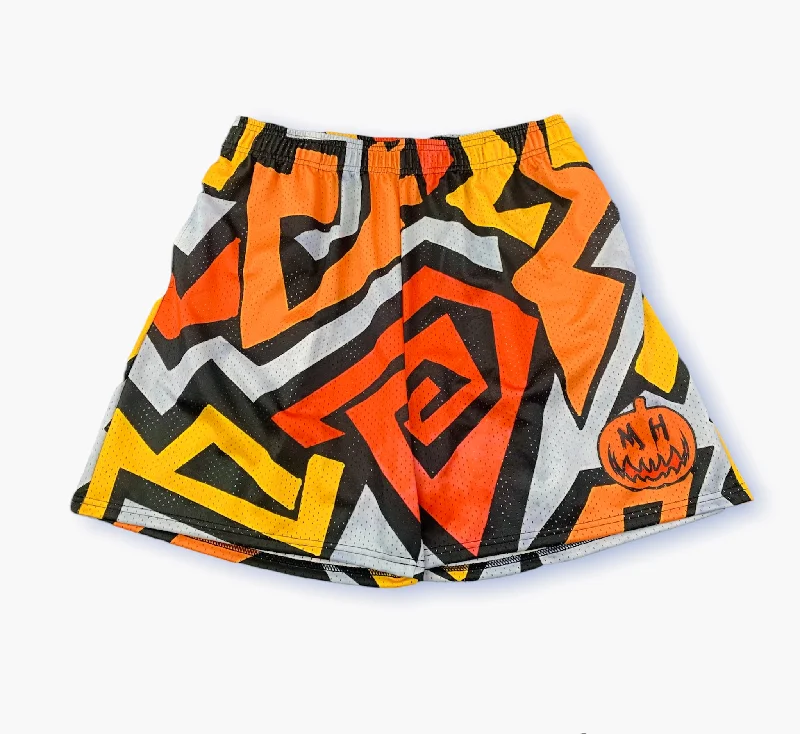 JACKED O'LANTERN- MESH SHORTS