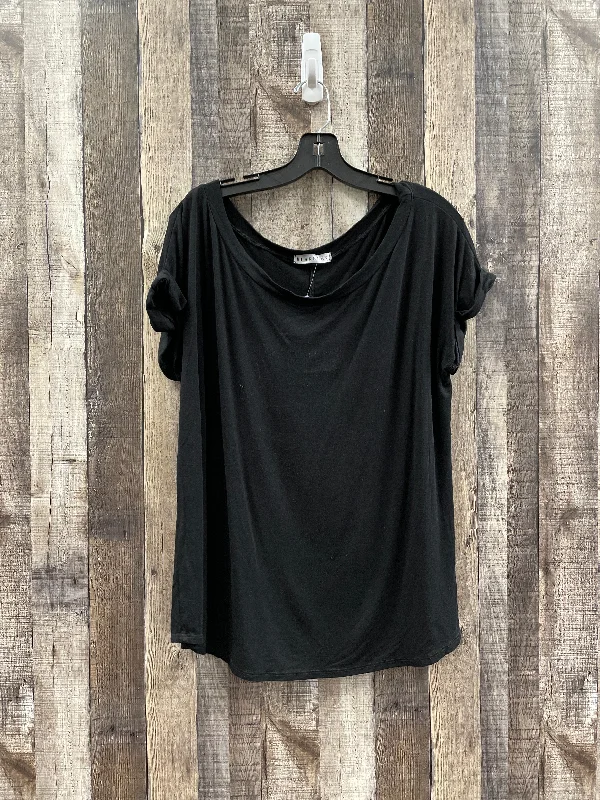 Black Top Short Sleeve Cme, Size 1x