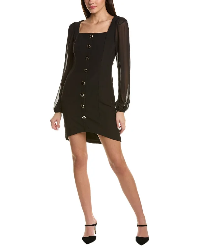 Laundry by Shelli Segal Button Mini Dress