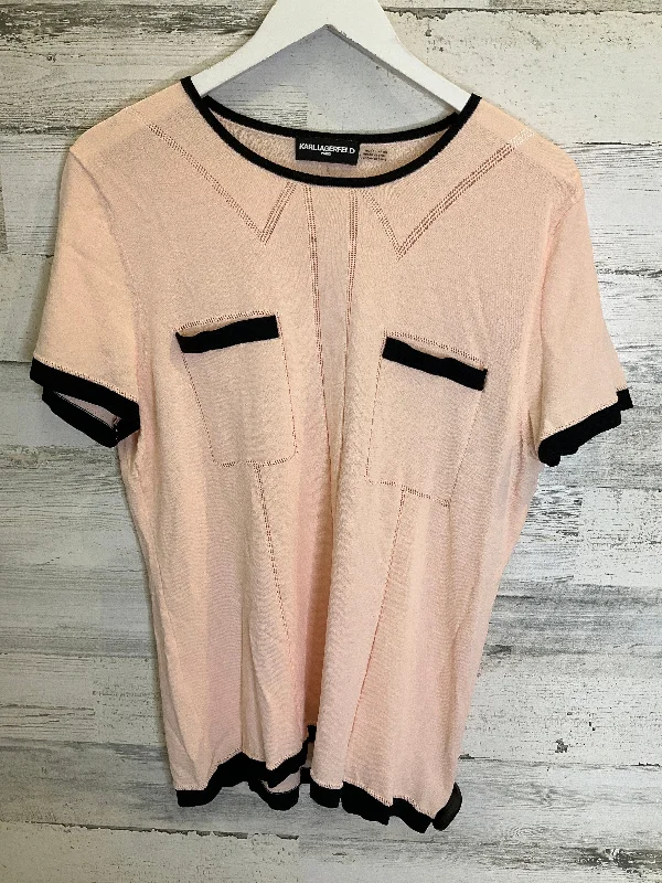 Peach Top Short Sleeve Karl Lagerfeld, Size L