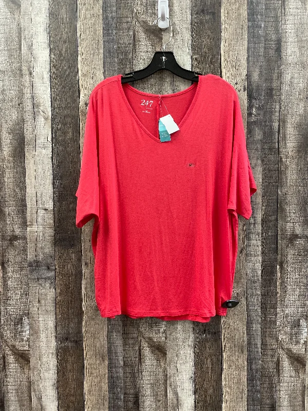 Red Top Short Sleeve Maurices, Size M