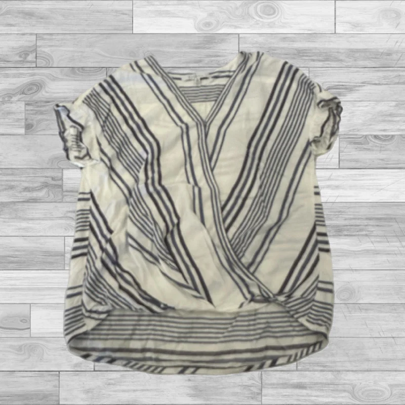 Striped Pattern Top Short Sleeve Fever, Size S