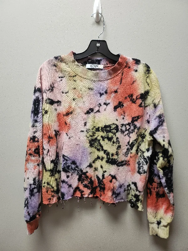 Top Long Sleeve By Anthropologie In Tie Dye Print, Size: S