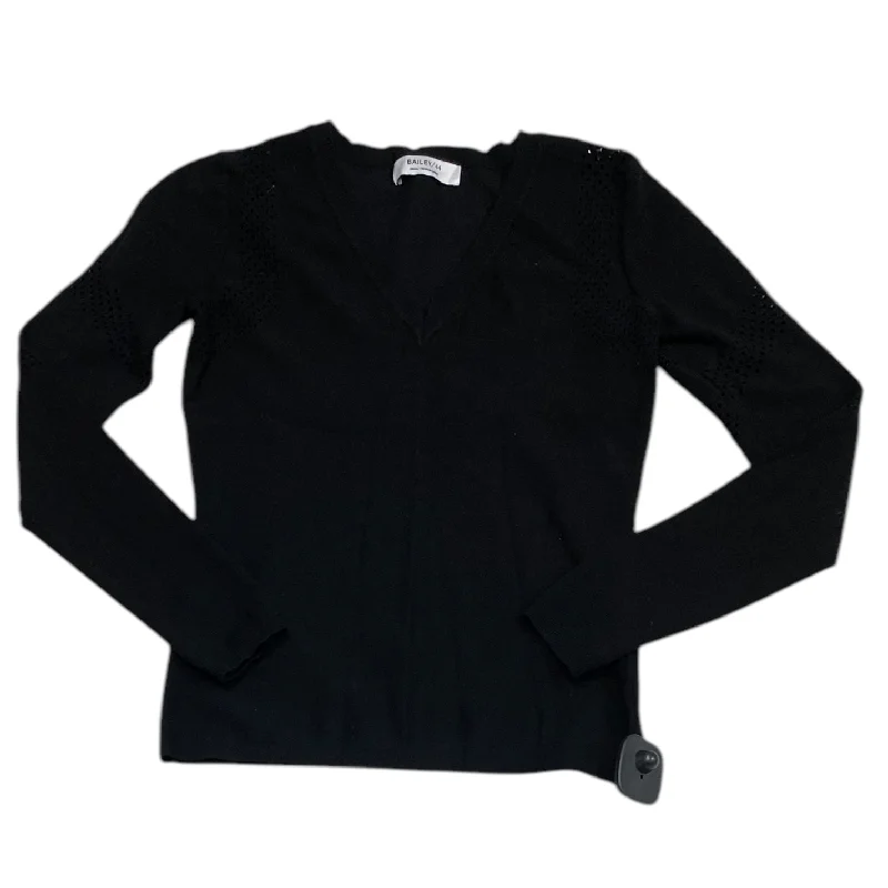 Top Long Sleeve By Bailey 44 In Black, Size: S