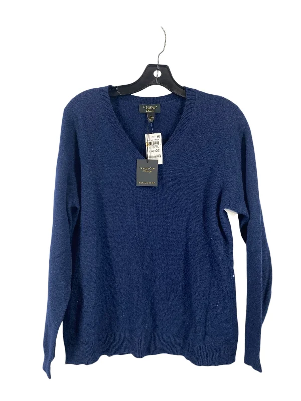 Top Long Sleeve By Charter Club In Blue, Size: L