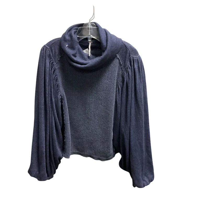 Top Long Sleeve By Free People In Blue Denim, Size: S