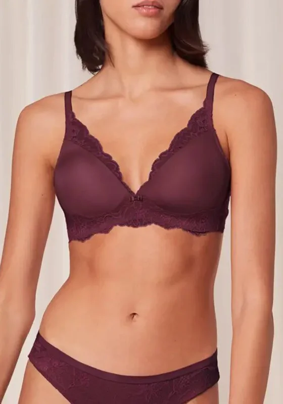 Triumph Amourette Charm Non Wire Bra, Wine