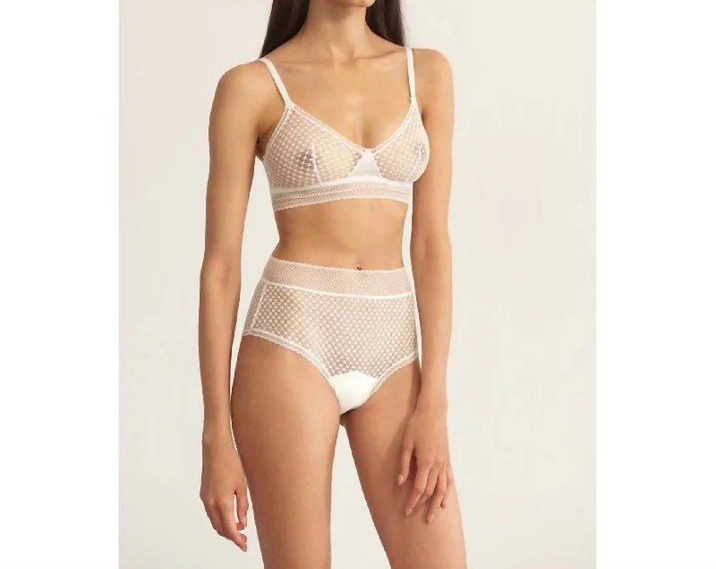 Bella High Waist Brief In Ivory