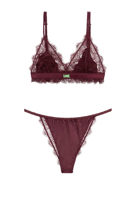 Love Lacy Bralette and Charlotte Brief Set