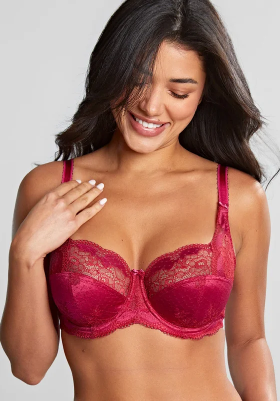 Panache Clara Full Cup Bra, Orchid Red