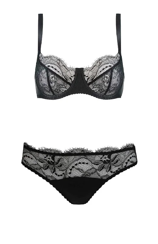 Signature Lace Balcony Bra and Brief Set