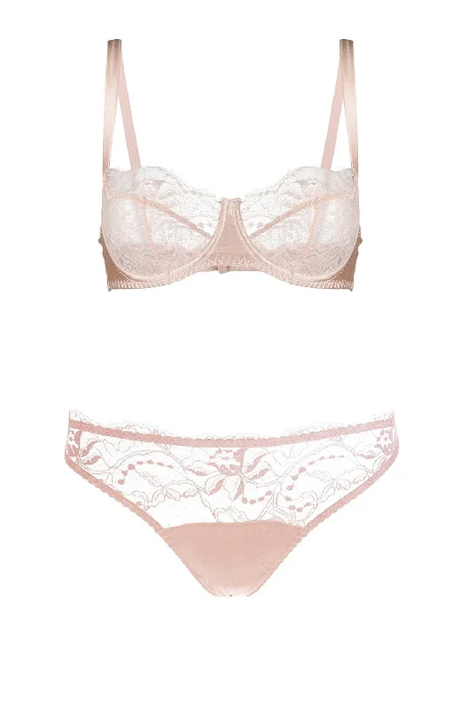 Signature Lace Balcony Bra and Brief Set