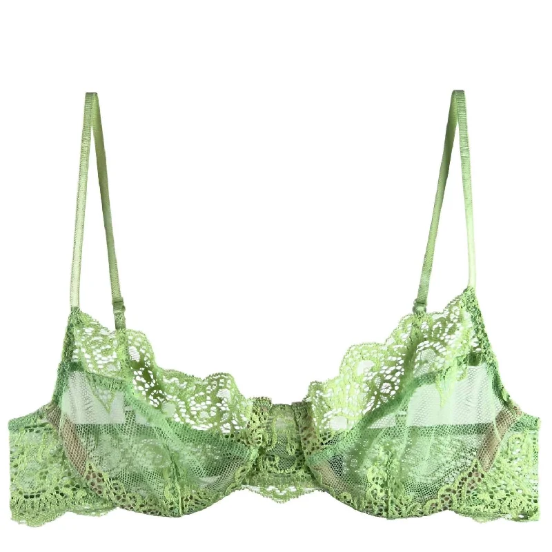 So Fine Lace Underwire Bra In Cucumber