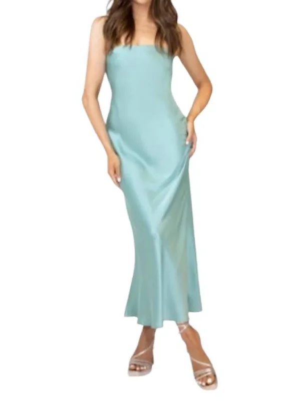 Talia Dress In Mint Sage