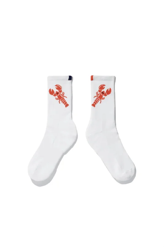 The Women's Lobster Sock In White