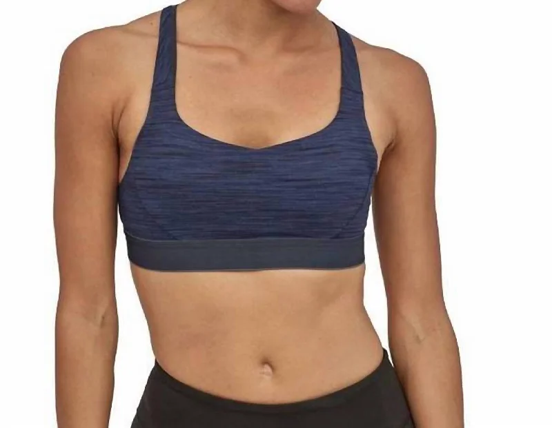 Women's Switchback Sports Bra In Dolomite Blue,smolder Blue