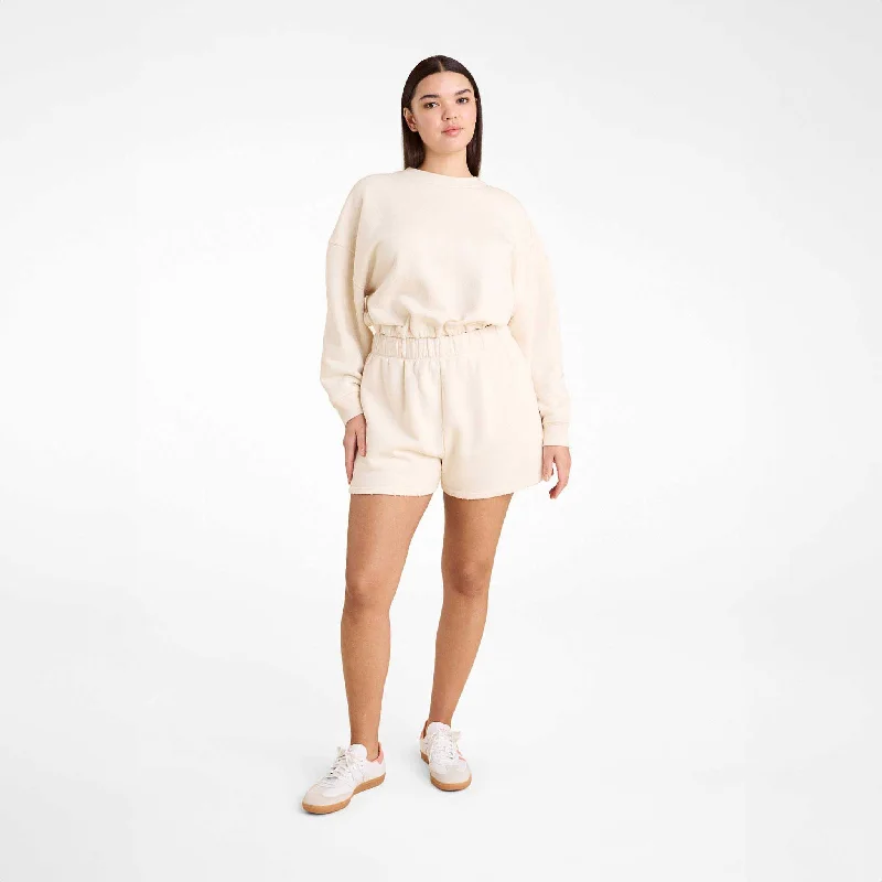 Vintage Fleece Short | Heather Bone