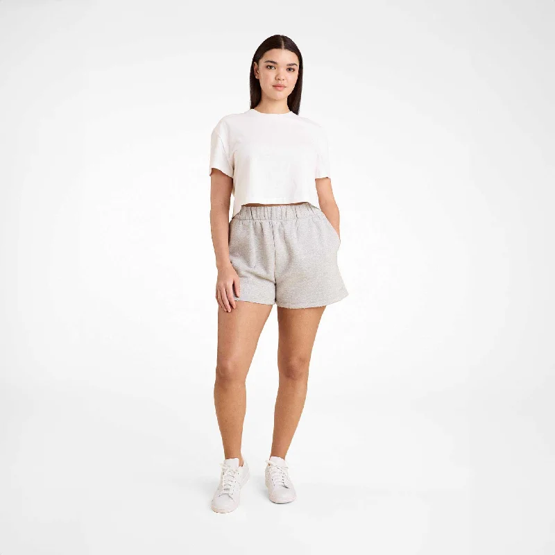 Vintage Fleece Short | Heather Grey