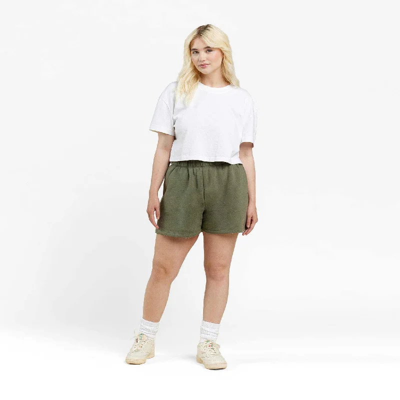 Vintage Fleece Short | Olive