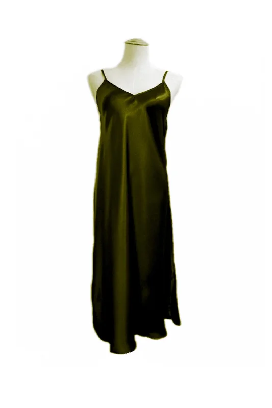 Shoe String Slip Nightdress - Black