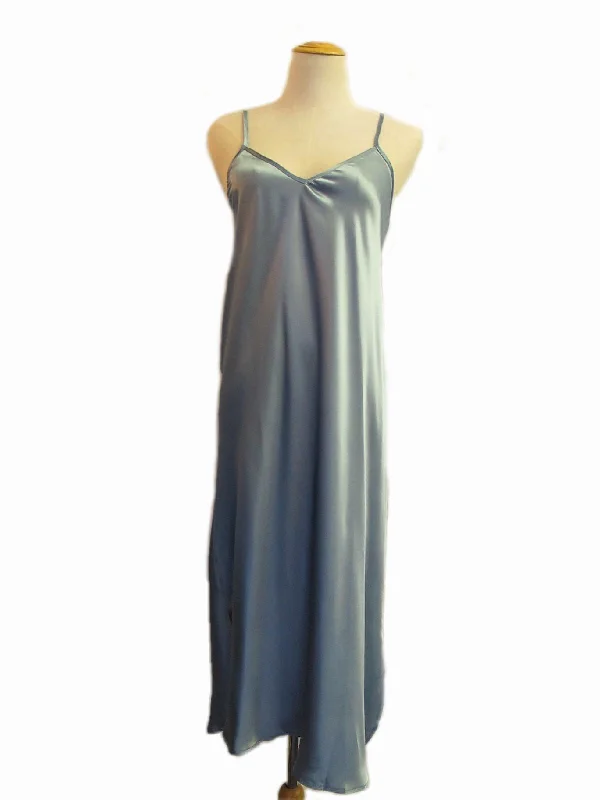 Shoe String Slip Nightdress - Blue