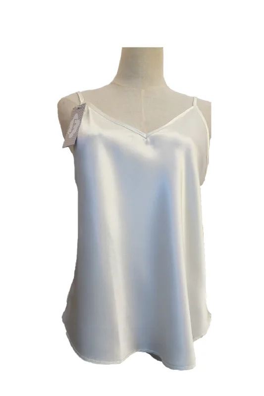 Silk Satin Camisole - White