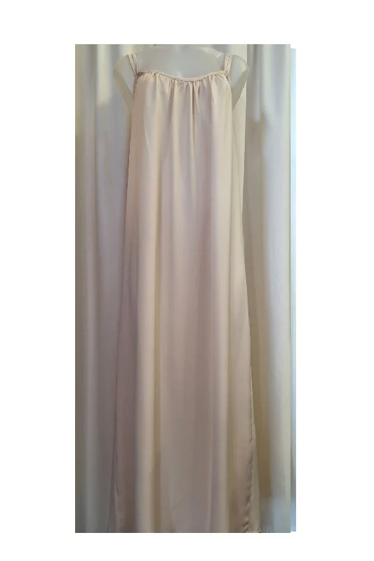 Silk Vicki long nightdress - Cream