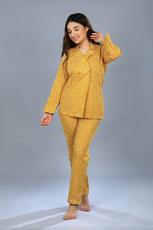 Reefer Neck Pajama Set