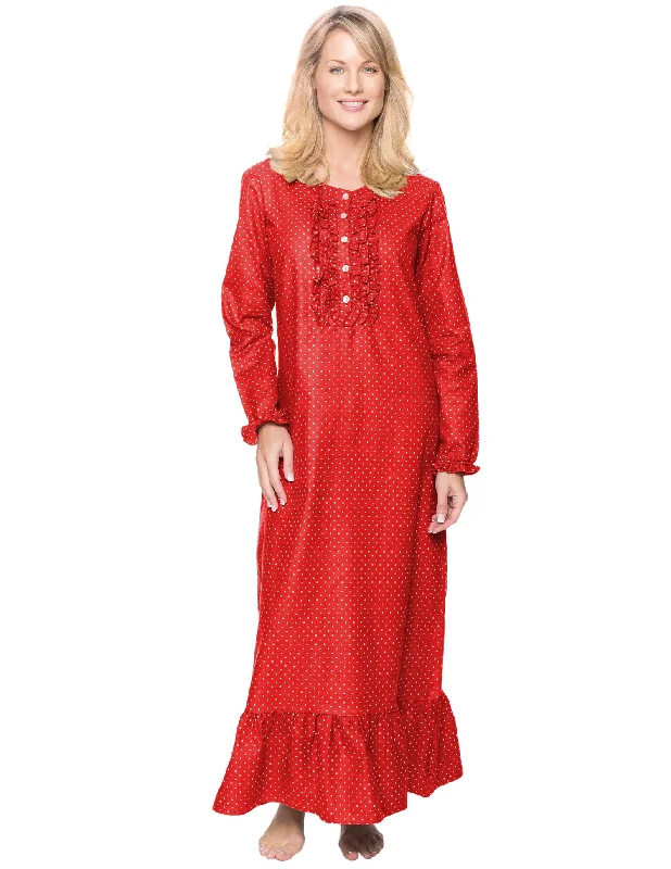 Women's Premium Flannel Long Gown